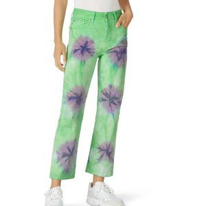 MSGM made in Italy denim jeans DESIGNER tie-dye IT 46 US 10 Festival Boho Chic